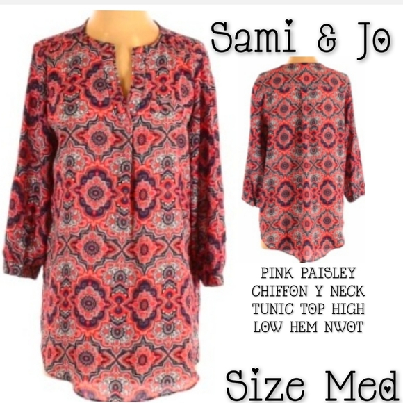 Sami & Jo Bohemian High Low Tunic Size Medium Nwot - Picture 1 of 12